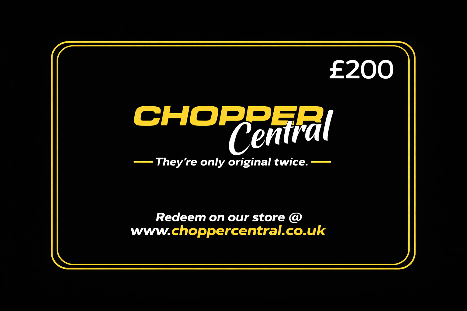 Chopper Central Gift Cards