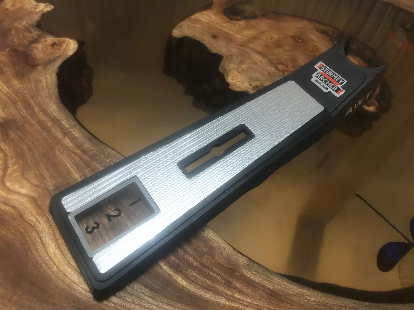 Raleigh Chopper MK1 3-Speed Gear Console Cover - New Repro - Herringbone Foil