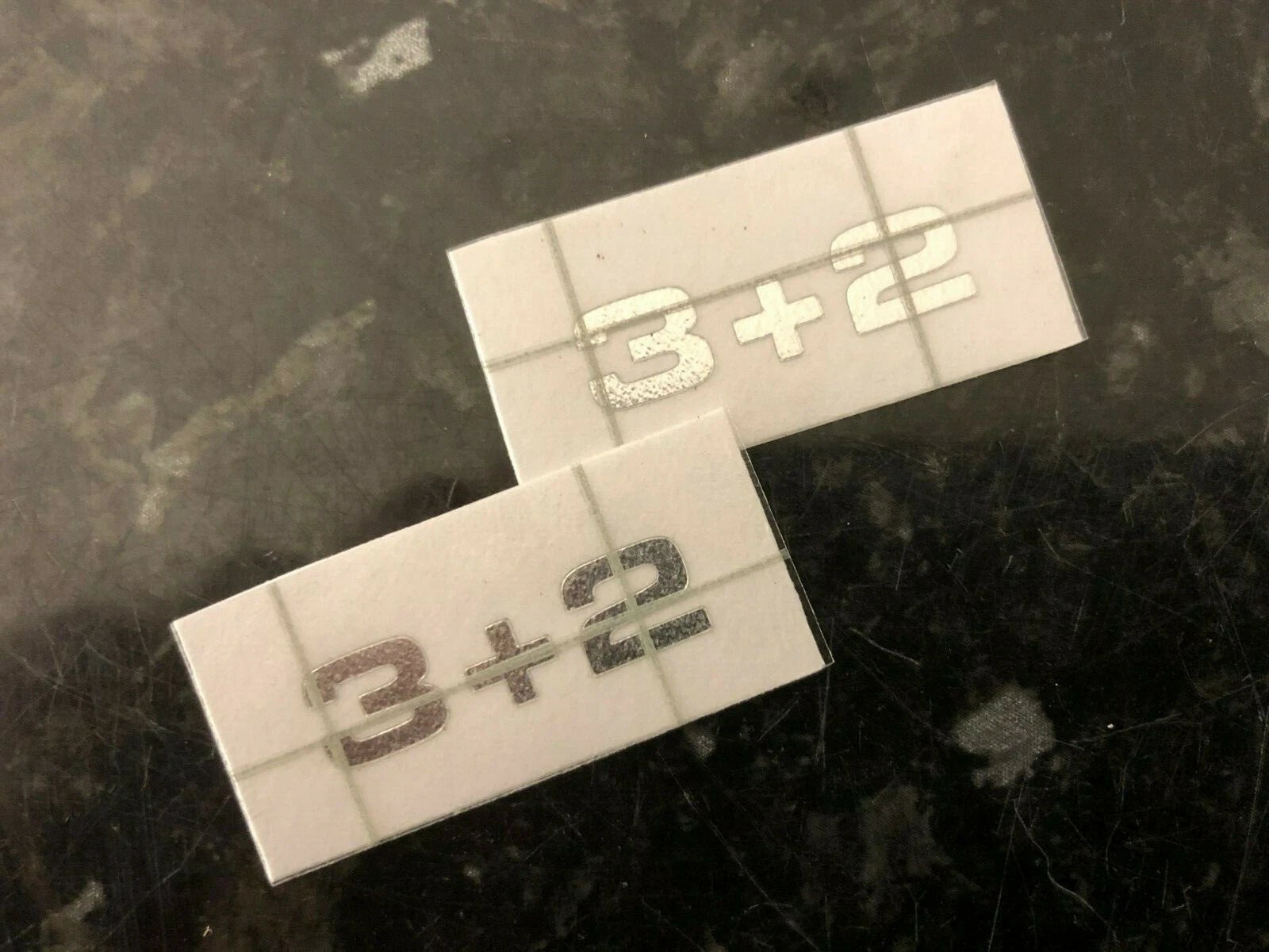 Raleigh Chopper MK1 3+2 Console Decal Kit - Vinyl Chrome Decals - Set of 2