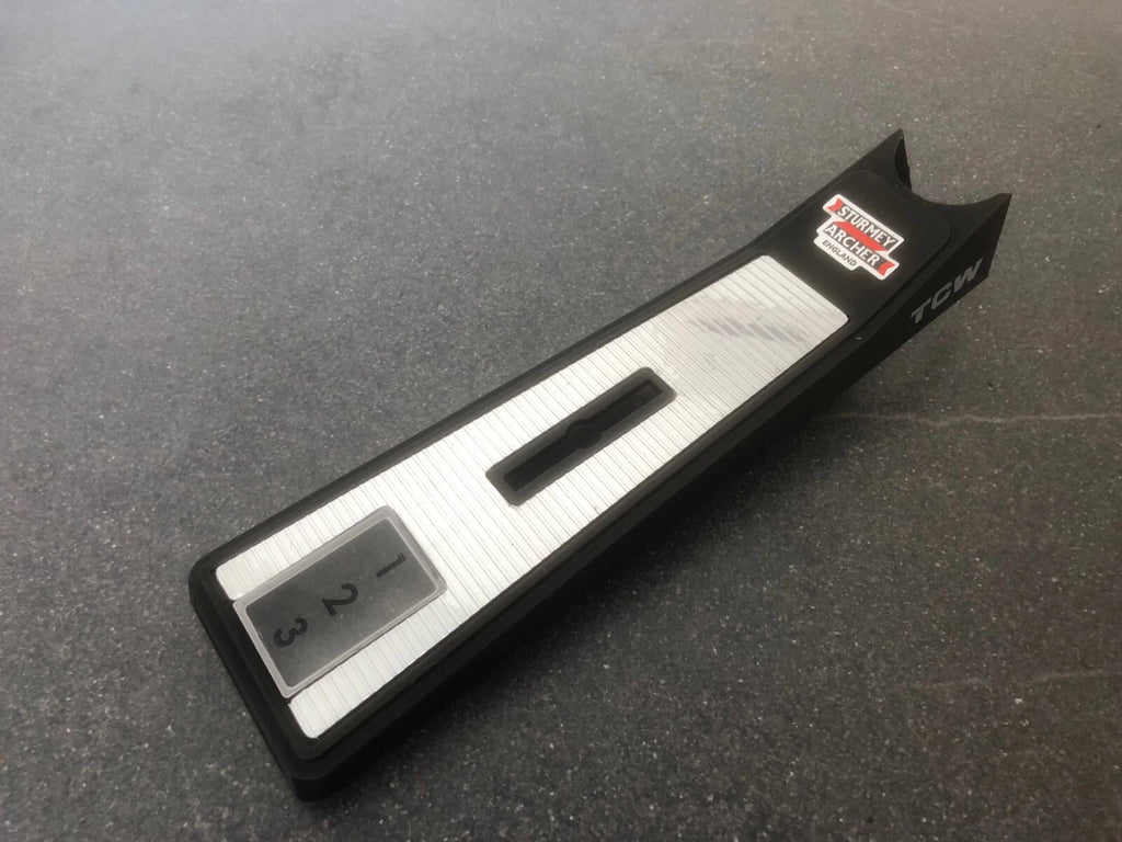 Raleigh Chopper MK1 3-Speed TCW Gear Console Cover -New - Horizontal Foil