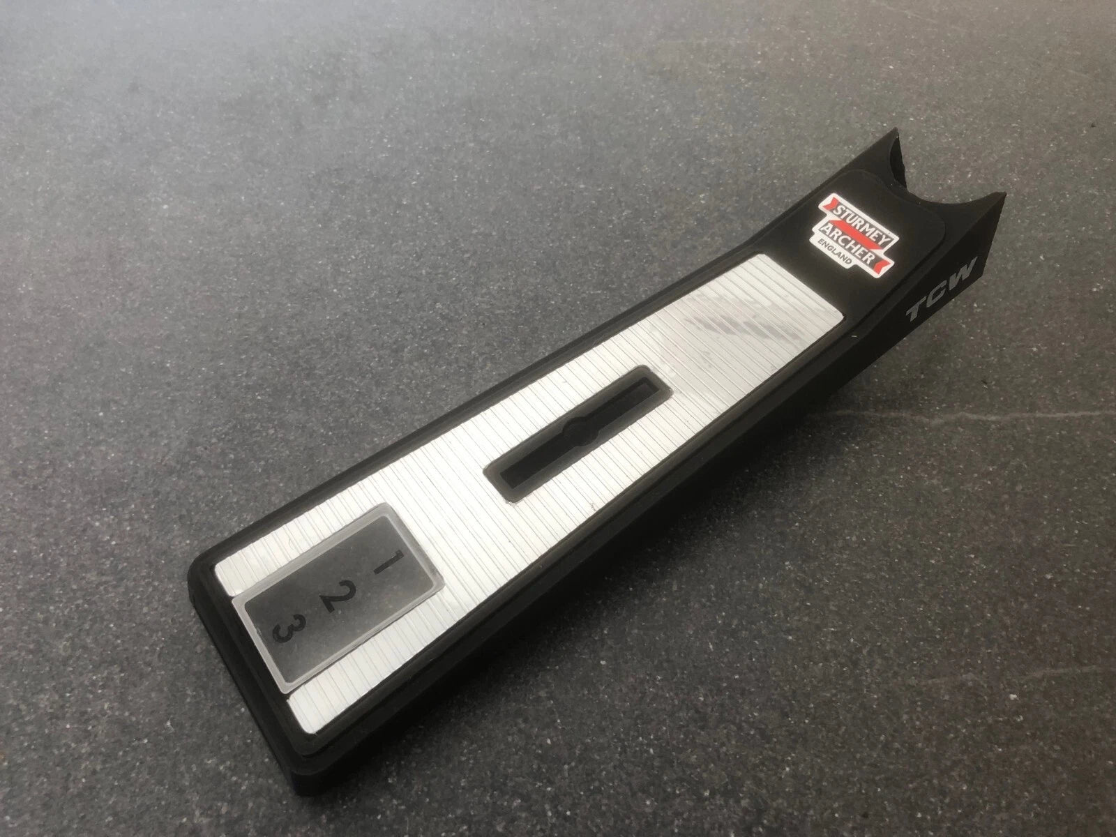 Raleigh Chopper MK1 3-Speed TCW Gear Console Cover -New - Horizontal Foil