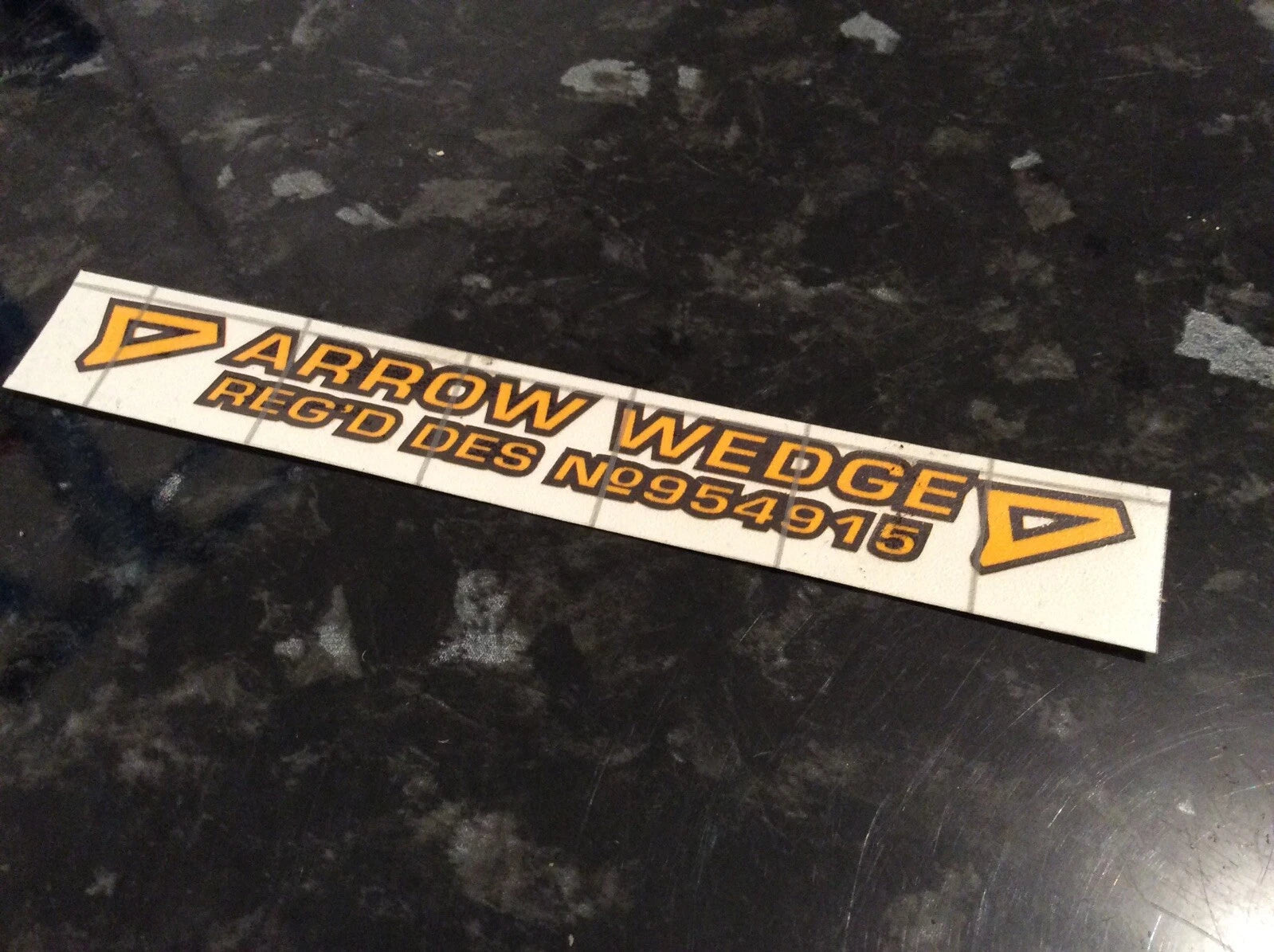 Raleigh Chopper MK2 Arrow Wedge Frame Decal - Sunshine Yellow