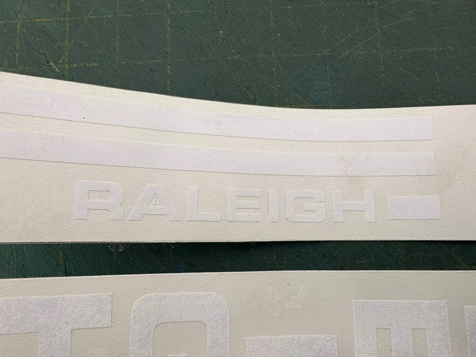 Raleigh Chopper MK1 Decal Set - Accurate & High Quality - Gloss White