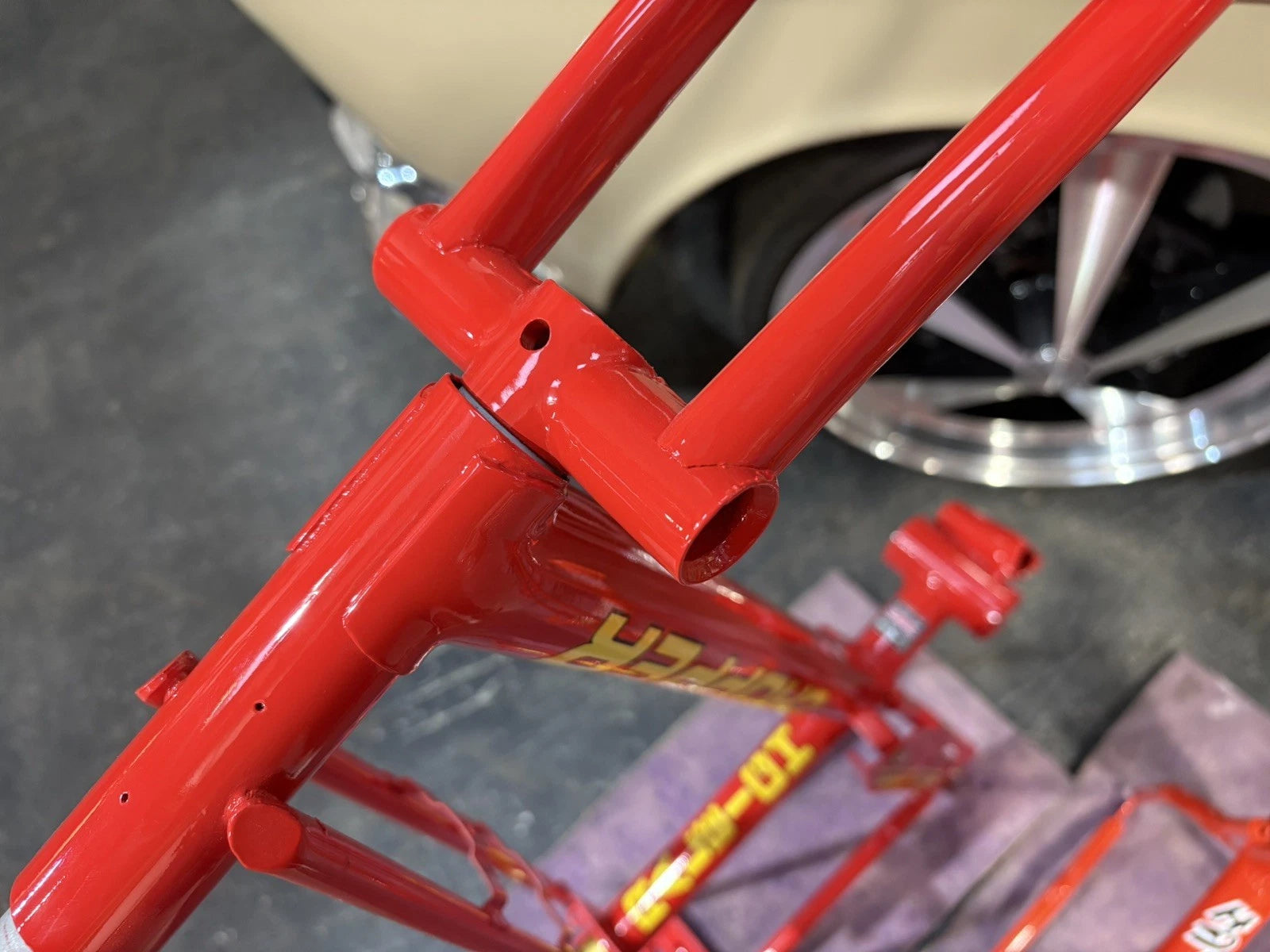 Raleigh Chopper MK1 or MK2 Frame Set Restoration with Decals And Paint Transfers