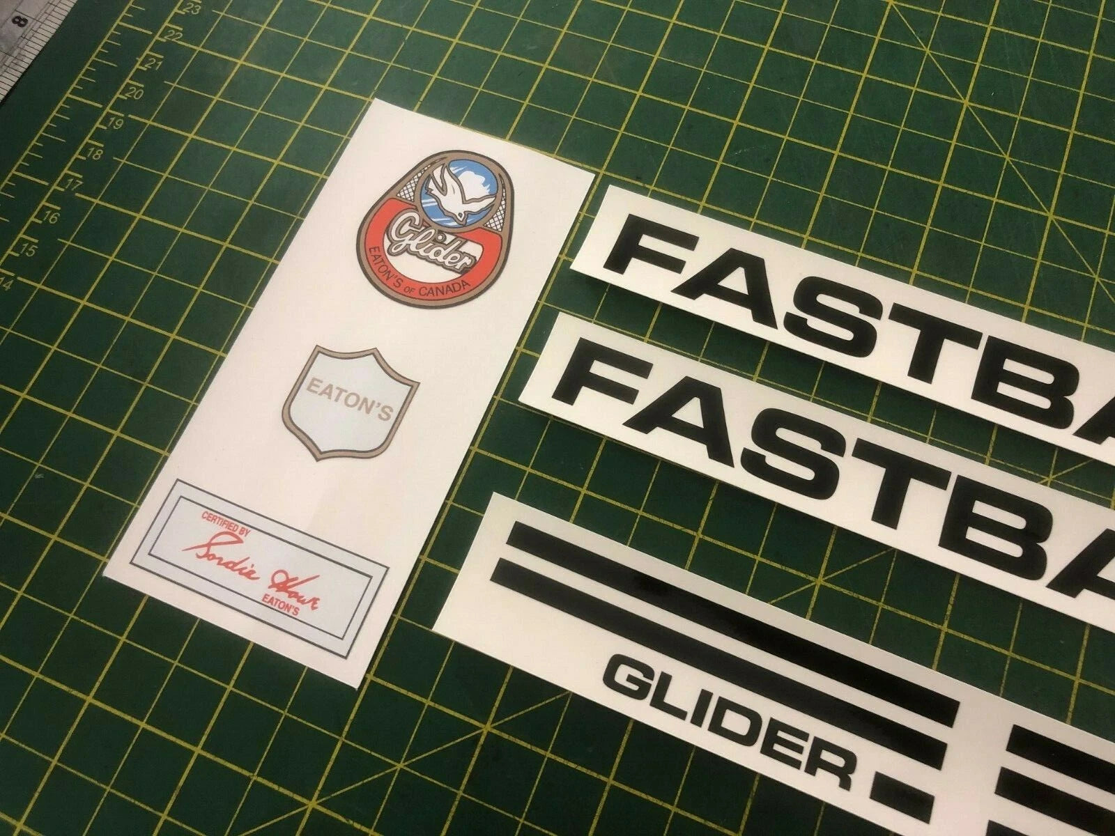 Eaton Glider (Raleigh Chopper) Fastback XT101 Decal Set - Superb Quality