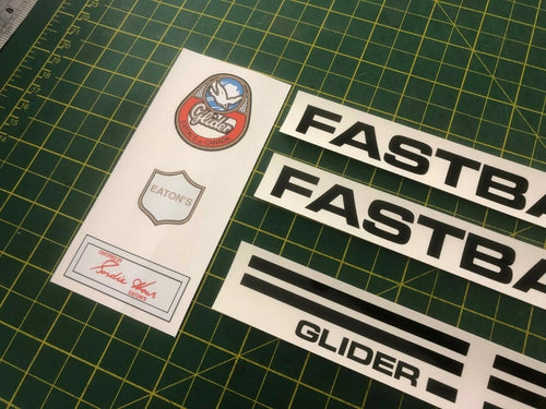 Eaton Glider (Raleigh Chopper) Fastback XT101 Decal Set - Superb Quality