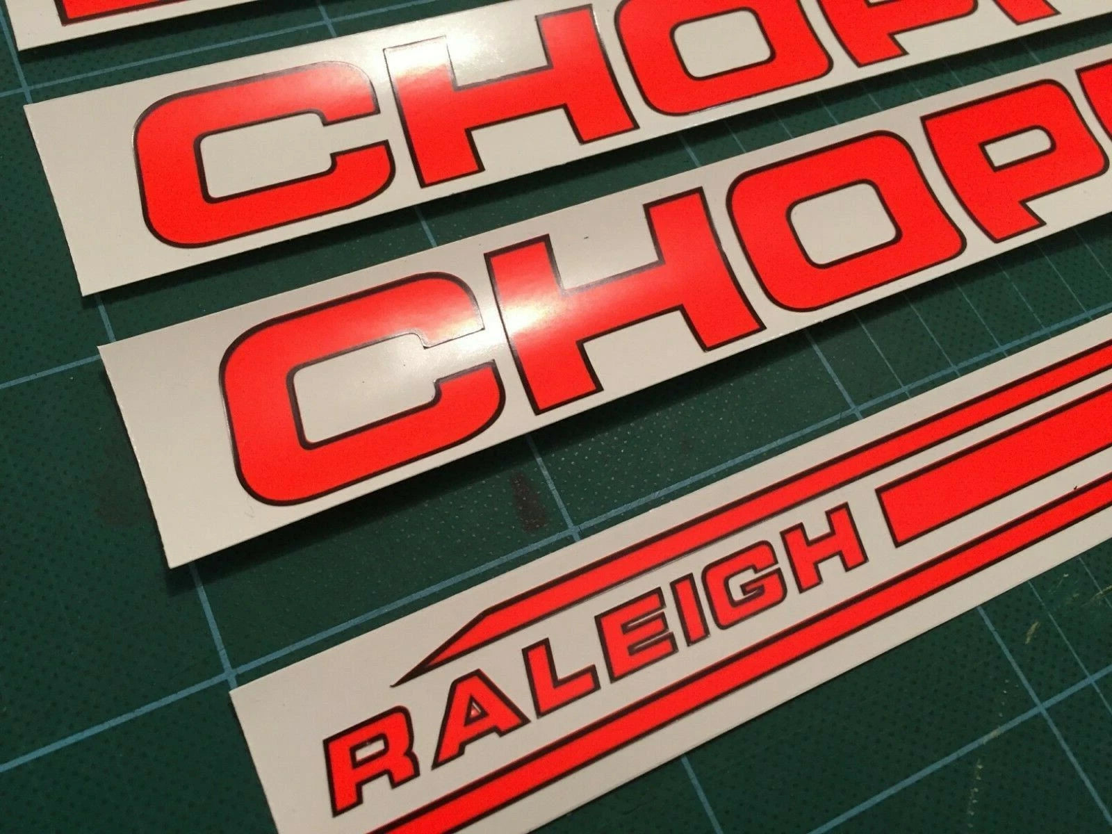 Raleigh Chopper MK2 Decal Set - High Quality - Drawn for the Original Artwork